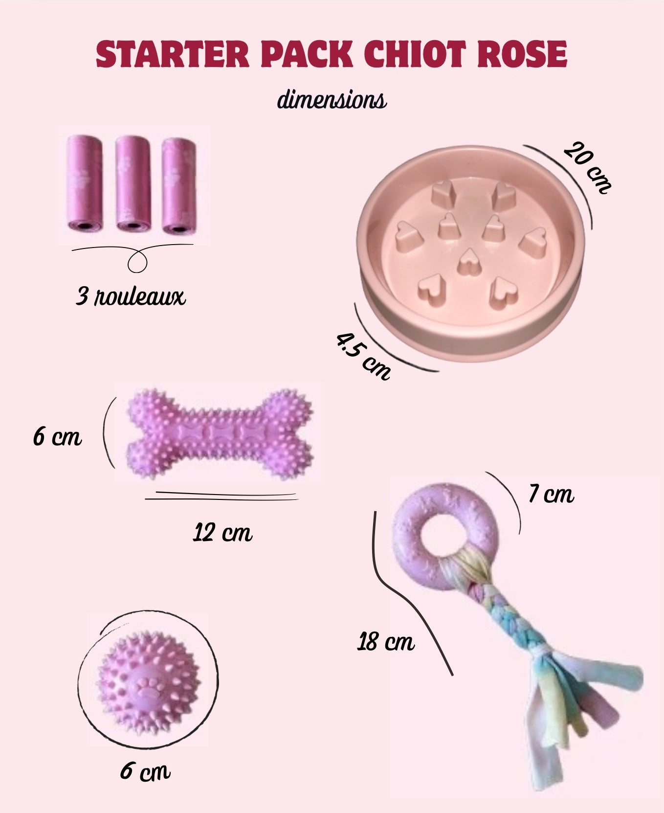 Kit pour Chiot - Rose