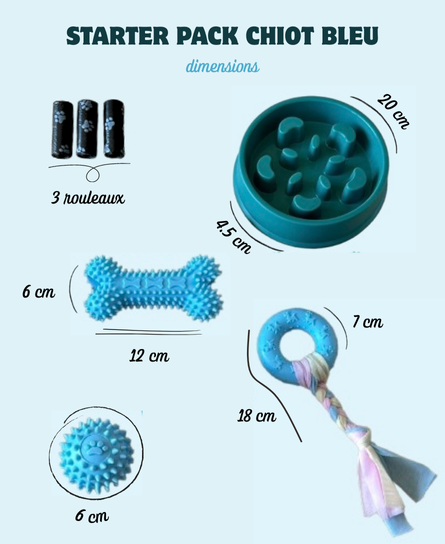 Kit pour chiot - Bleu