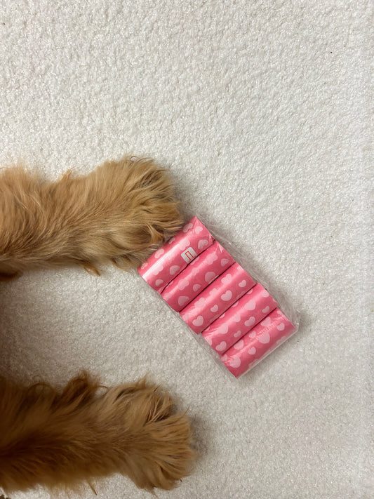 5 Sacs à crottes roses