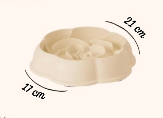 Gamelle anti-glouton beige